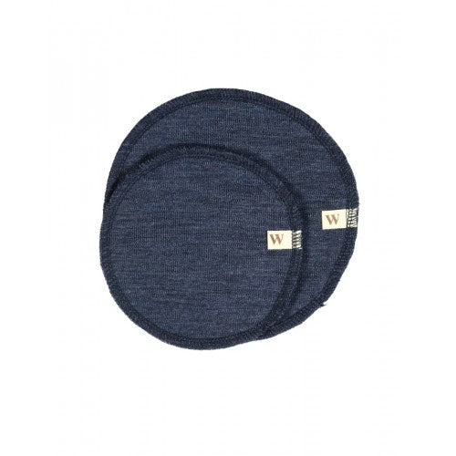 Wool Studio Try-It æske med runde ammeindlæg i økologisk merino uld, Navy-blue