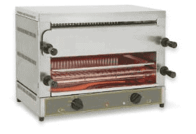 Kraftfuld power salamandergrill fra Rollergrill
