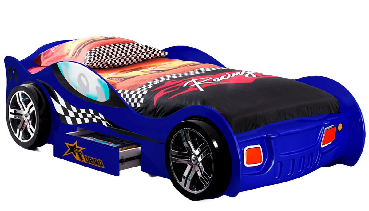 Se Turbo Racing Bilseng med skuffe, Blå ✔ Kæmpe udvalg i MegaLeg - Køb online på udsalg og tilbud lige nu ✔ Billig fragt og hurtig levering - Varenummer: MMAction-183057 og 5712548182821 på lager - Udsalg på Børne Senge 190/200 cm Spar stort – op til 71% - Over 2.739 kendte mærker på stort udsalg