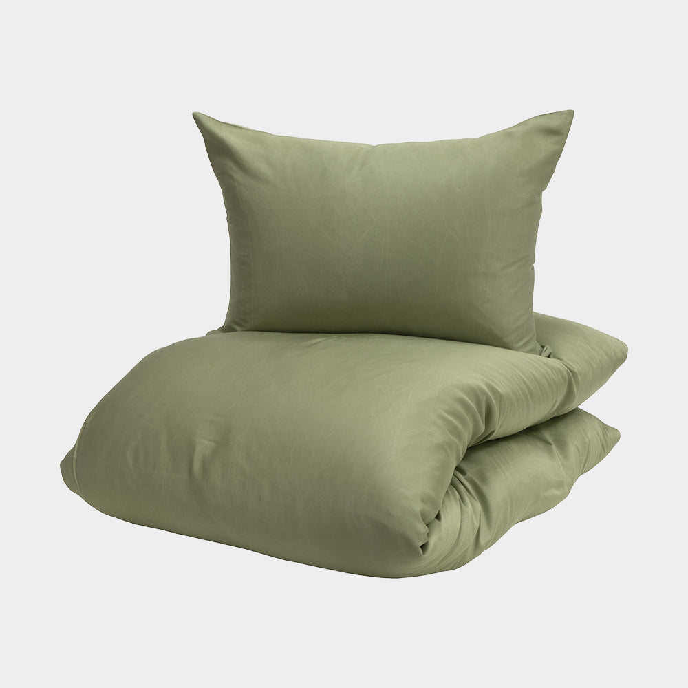 Se Turiform ENJOY Bambus Sengesæt - Olive - 140x220 cm ❤ Kæmpe udvalg i Turiform - Køb online på udsalg og tilbud lige nu ❤ Billig fragt og hurtig levering - Varenummer: HomeFeeling-6060 og barcode / Ean: 5768894016549 på lager - Udsalg på Sengetøj - Bambus sengetøj - Gaveidé under 500 kr. Spar stort – op til 59% - Eksklusivt udsalg på over 2.739 brands