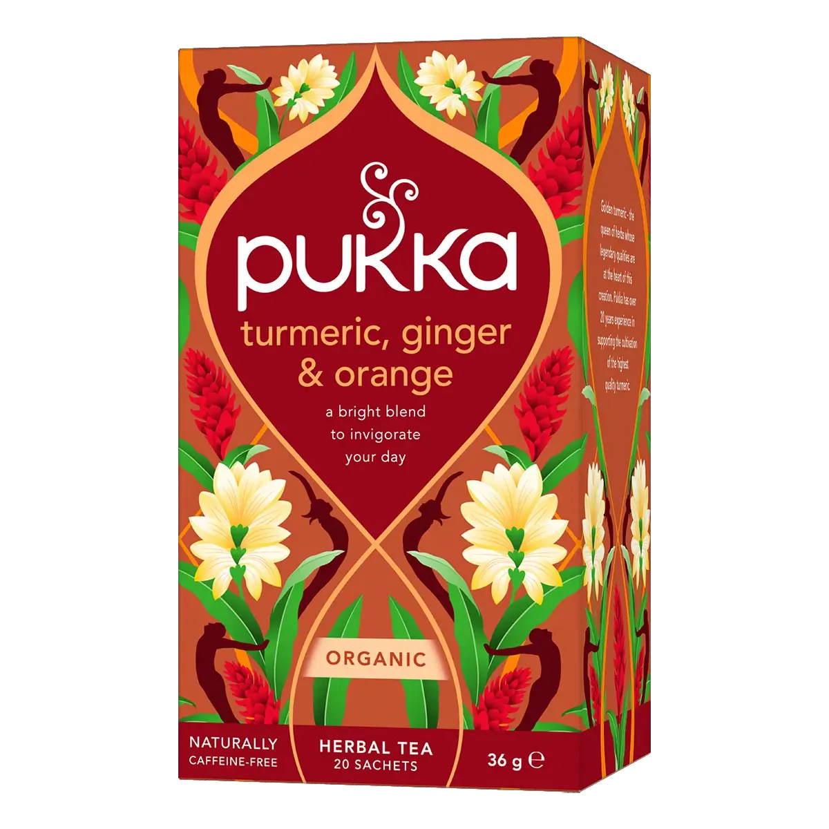 Pukka Turmeric, Ginger & Orange brev te med gurkemejerod, ingefær og appelsin