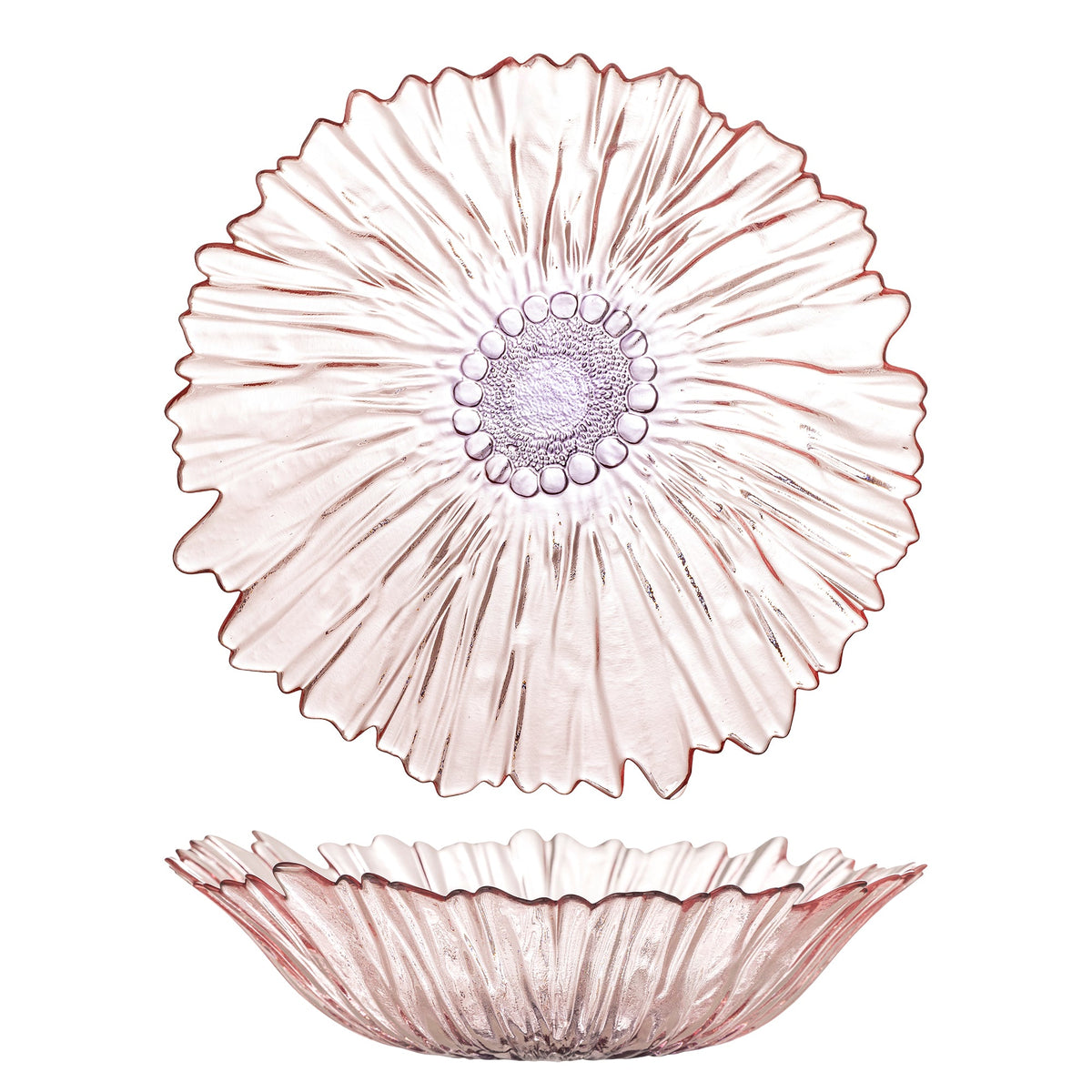 Rosa Mariko glasskål fra Bloomingville, Ø31 cm