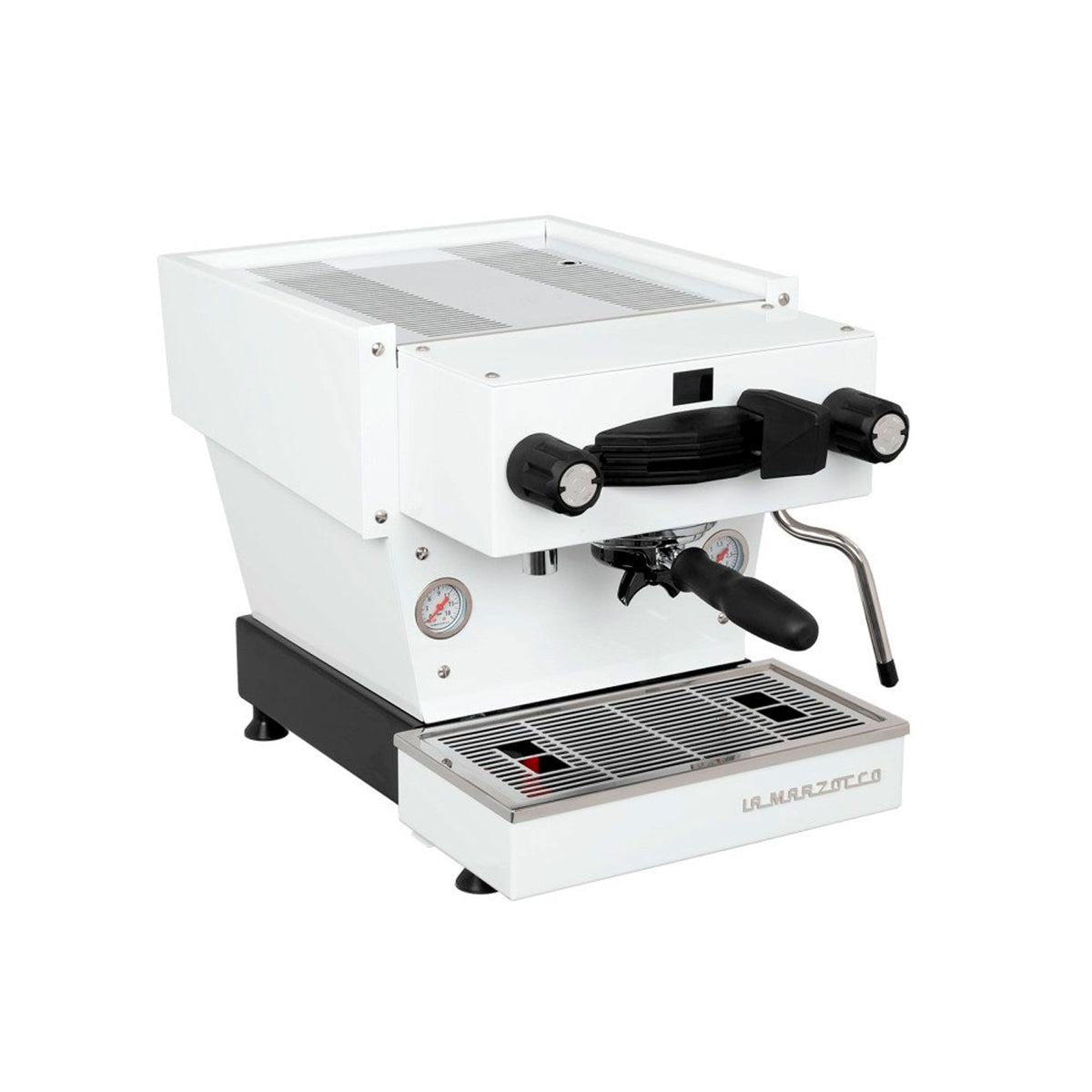 Hvid La Marzocco Linea Mini R espressomaskine til hjemmebrug