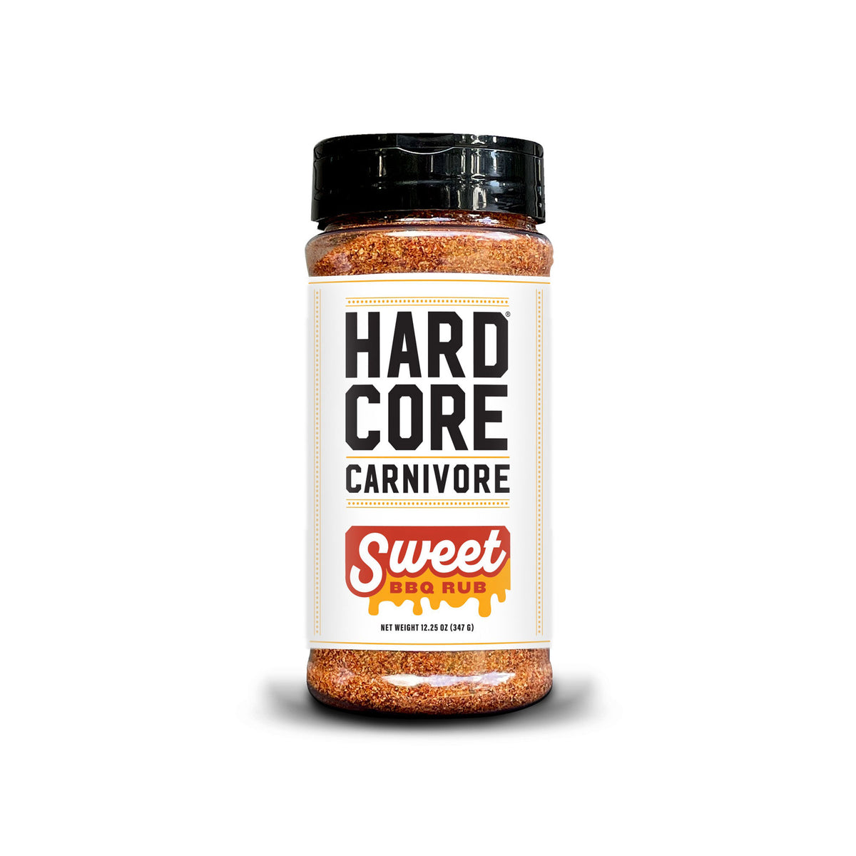 Hardcore Carnivore Sweet BBQ krydderiblanding i shaker, 347 g