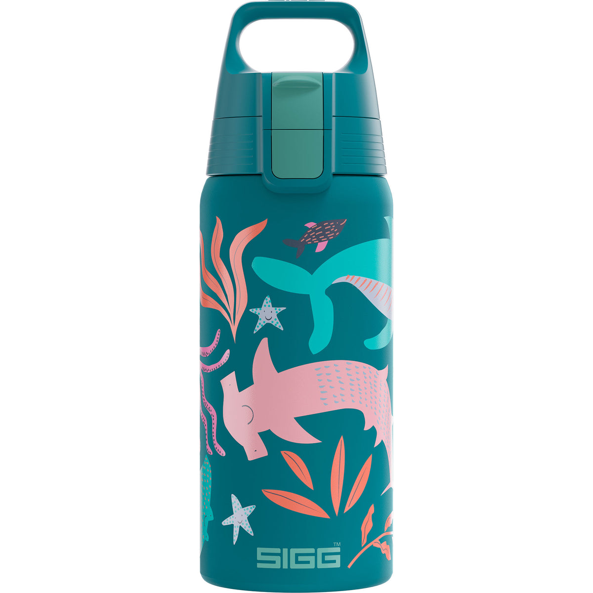 SIGG Shield Therm ONE Kids vakuumisoleret børneflaske på 0,5 liter i Blue World