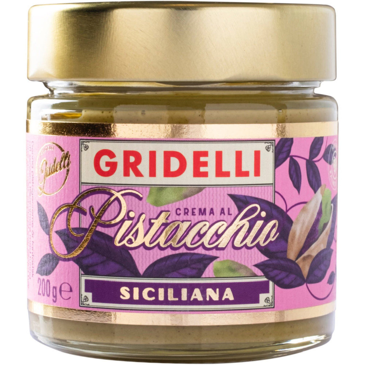 Fratelli Gridelli Crema al pistacchio i pink emballage, 200 ml