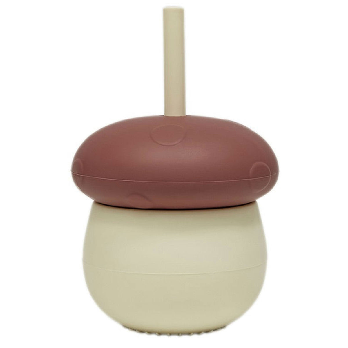 Rødt OYOY Mini Mushroom børnekrus i silikone
