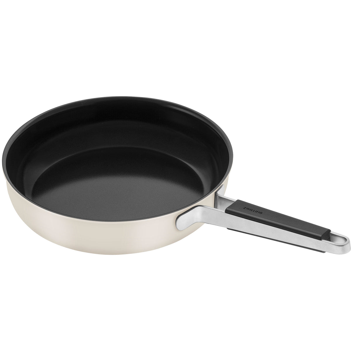 Zwilling Pure stegepande på 28 cm i rustfrit stål med elfenbenshvid finish
