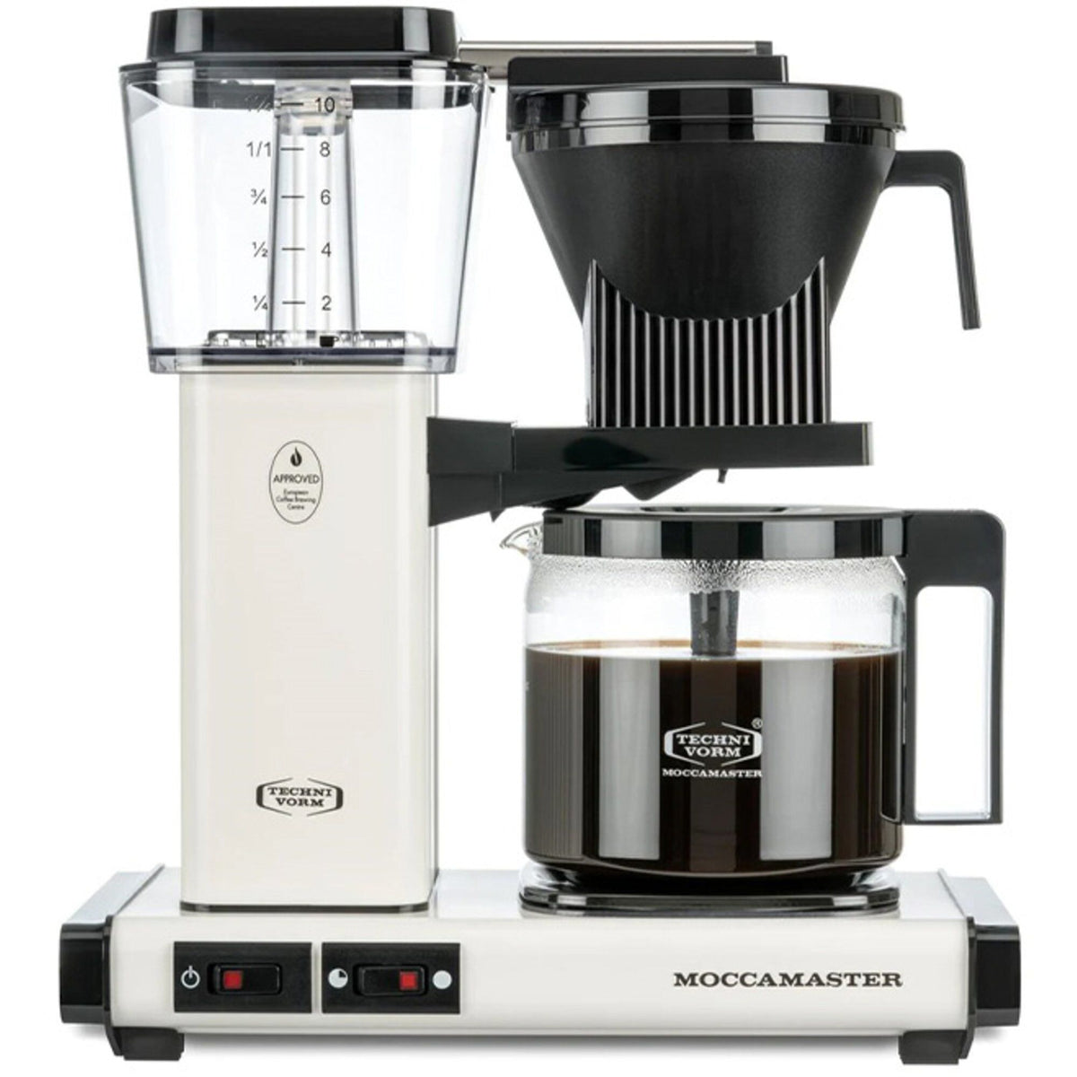 Hvid Moccamaster Automatic kaffemaskine til 1,25 liter kaffe