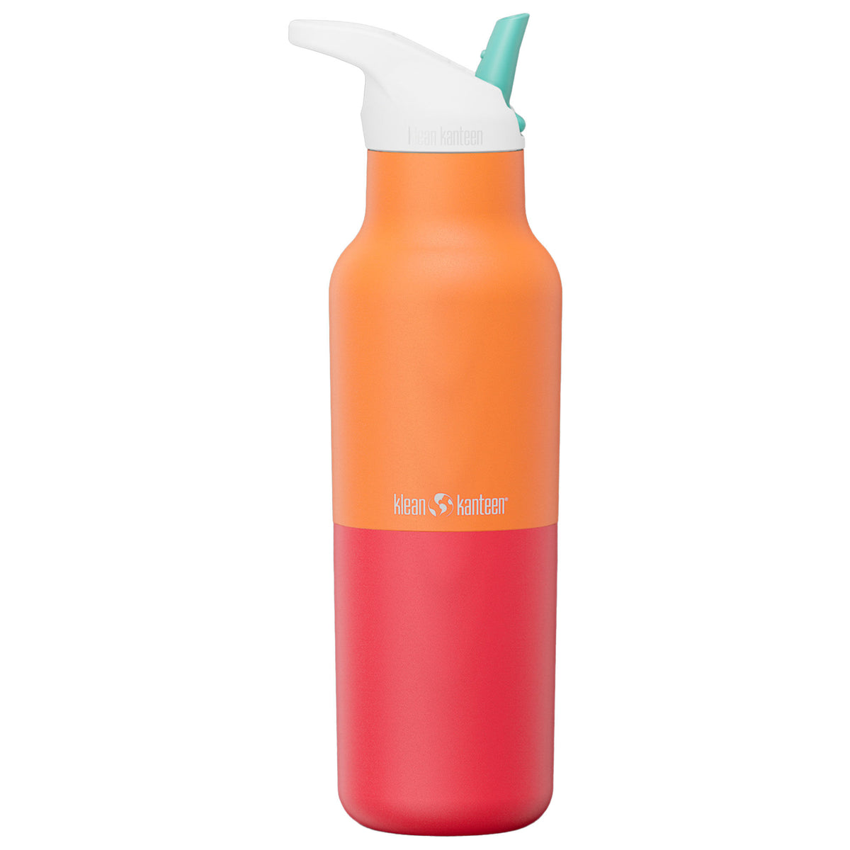 Klean Kanteen Rise Classic drikkeflaske 473 ml i rød og orange Marigold Kaleidoscope
