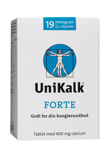 UniKalk Forte 20 kosttilskud med calcium og D-vitamin