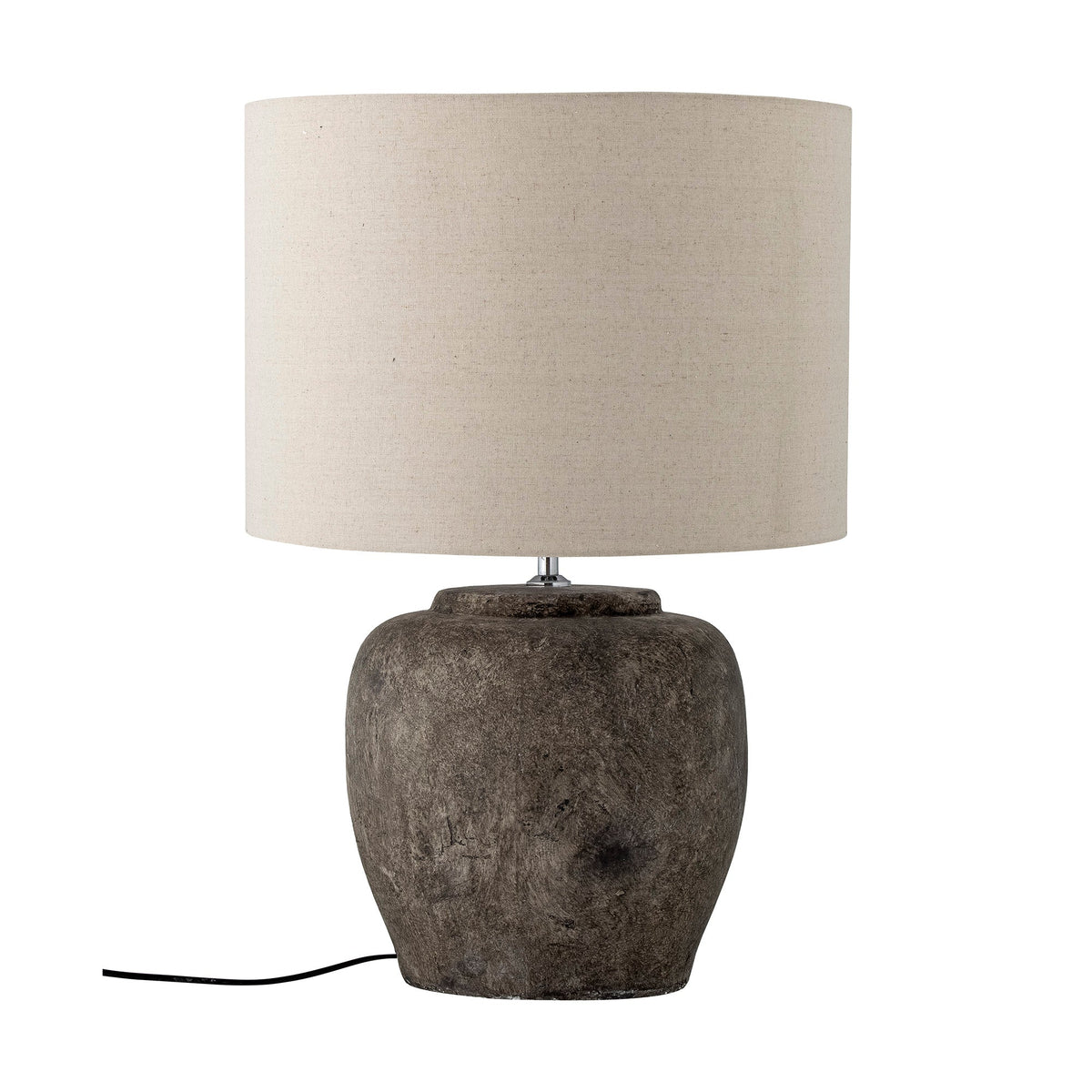 Grå bordlampe i stentøj, Isabelle fra Bloomingville