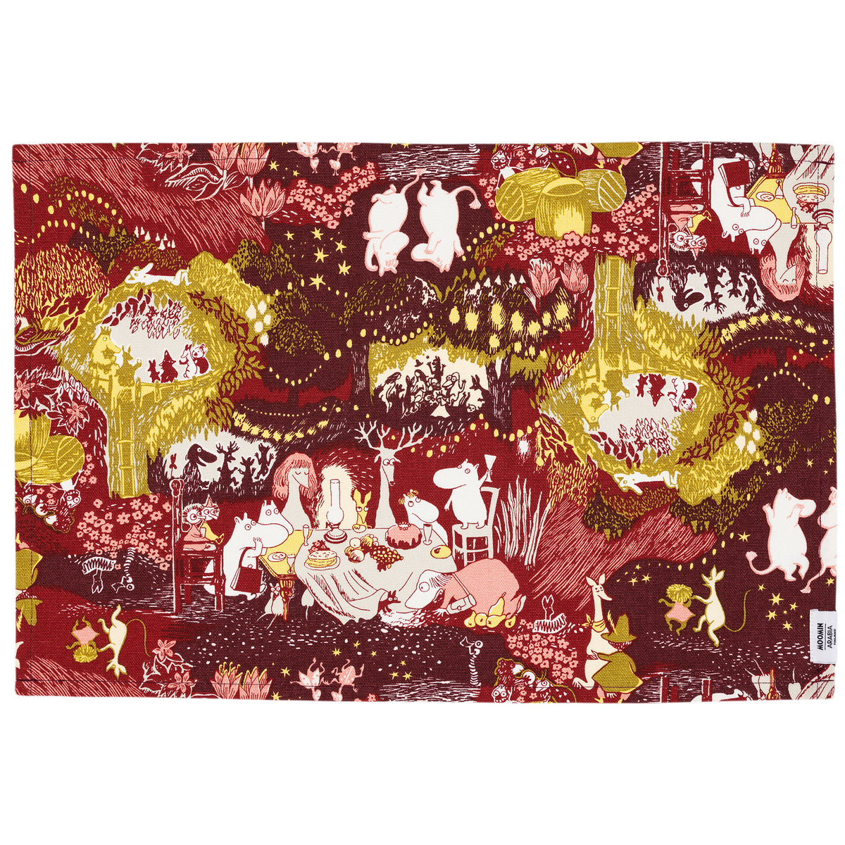 Arabia Moomin Festlige Stunder dækkeserviet på 31 x 46 cm med Mumin-motiver