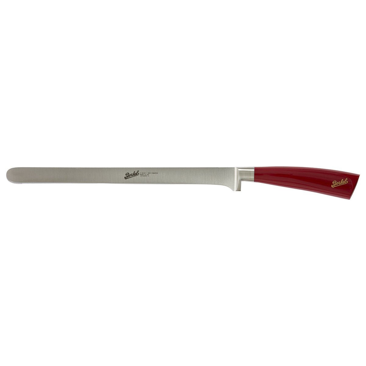 Rød Berkel Elegance skinkekniv på 26 cm med klinge af rustfrit stål