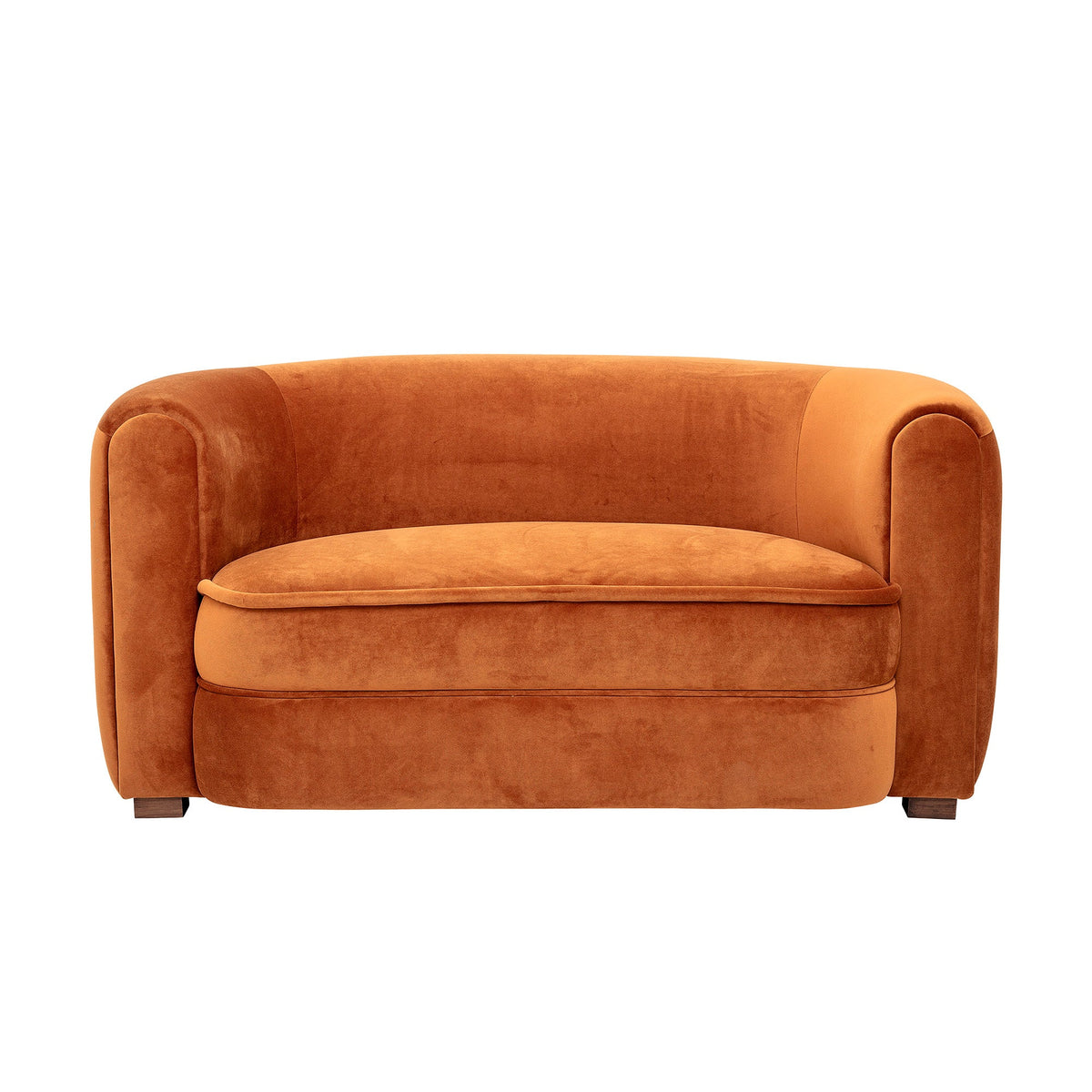 Orange Malala sofa i polyester fra Creative Collection, L152 x H73 x B79 cm