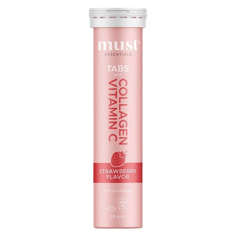 Se Must Essentials Collagen & Vitamin C Tabs - Strawberry 20 stk ✔ Kæmpe udvalg i Bolig Magasin - Køb online på udsalg og tilbud lige nu ✔ Hurtig levering til lave fragtpriser - Varenummer: Helsegrossisten-33697 og 5711070808865 på lager - Udsalg på Sundhed > Collagen > Store besparelser – op til 67% - Store besparelser på over 2.281 mærker