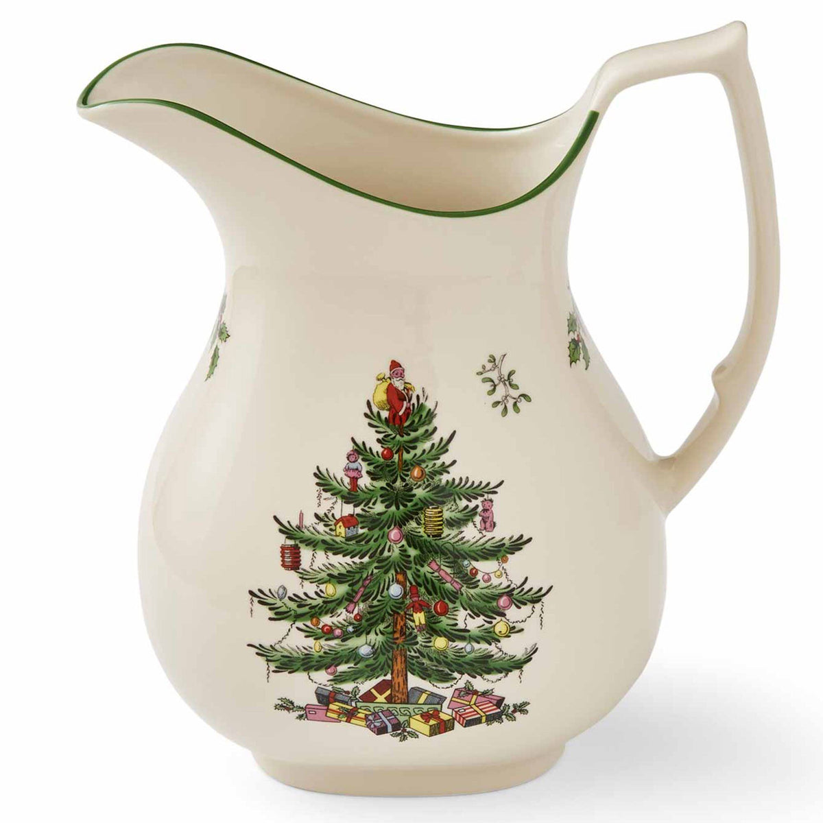 Spode Christmas Tree kande, 1,4 liter, med pyntet juletræ
