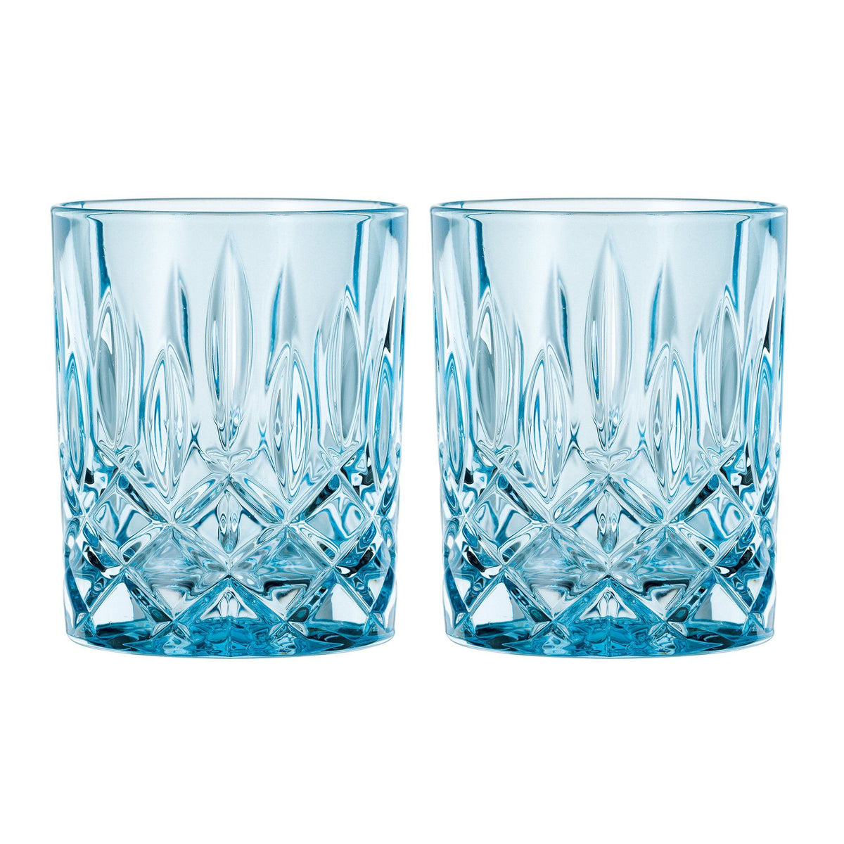 Aquafarvet Noblesse tumblerglas i krystalglas fra Nachtmann