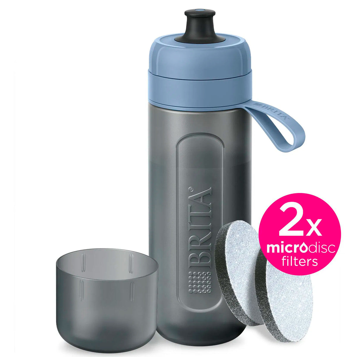 Blå Brita Active vandflaske på 0,6 liter
