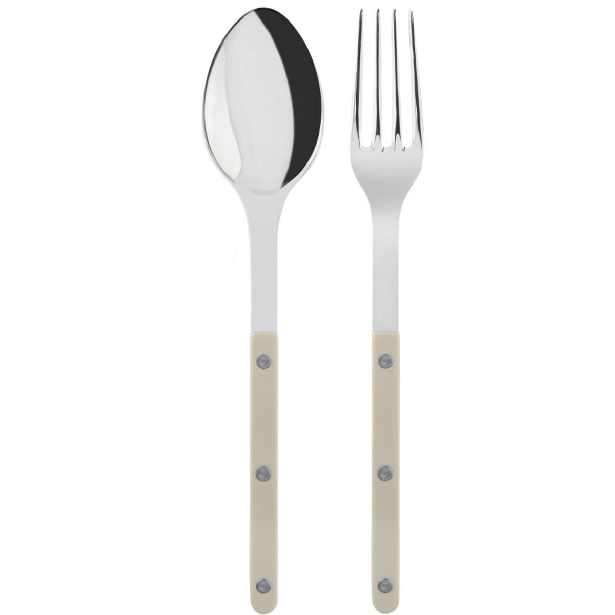 Sabre Paris Bistrot Solid serveringssæt med gaffel og ske, light kaki