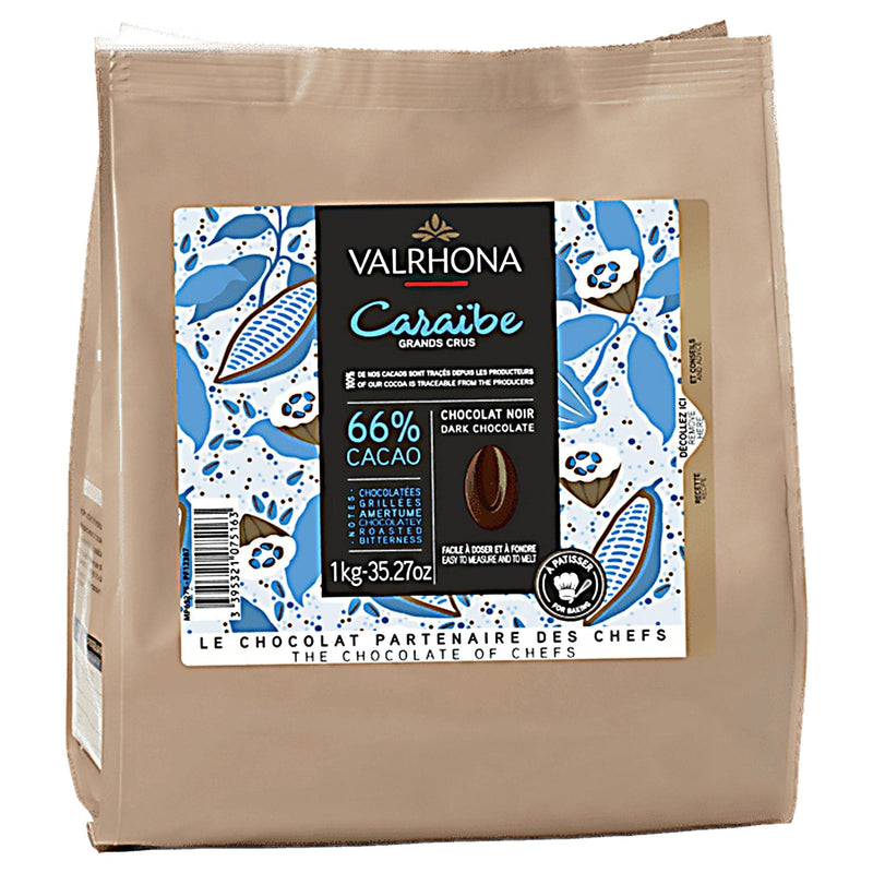 Se Valrhona Caraibe 66% mørk chokolade, 1 kg ✔ Kæmpe udvalg i Valrhona ✔ Meget billig fragt og hurtig levering: 1 - 2 hverdage - Varenummer: KTO-52496 og barcode / Ean: &