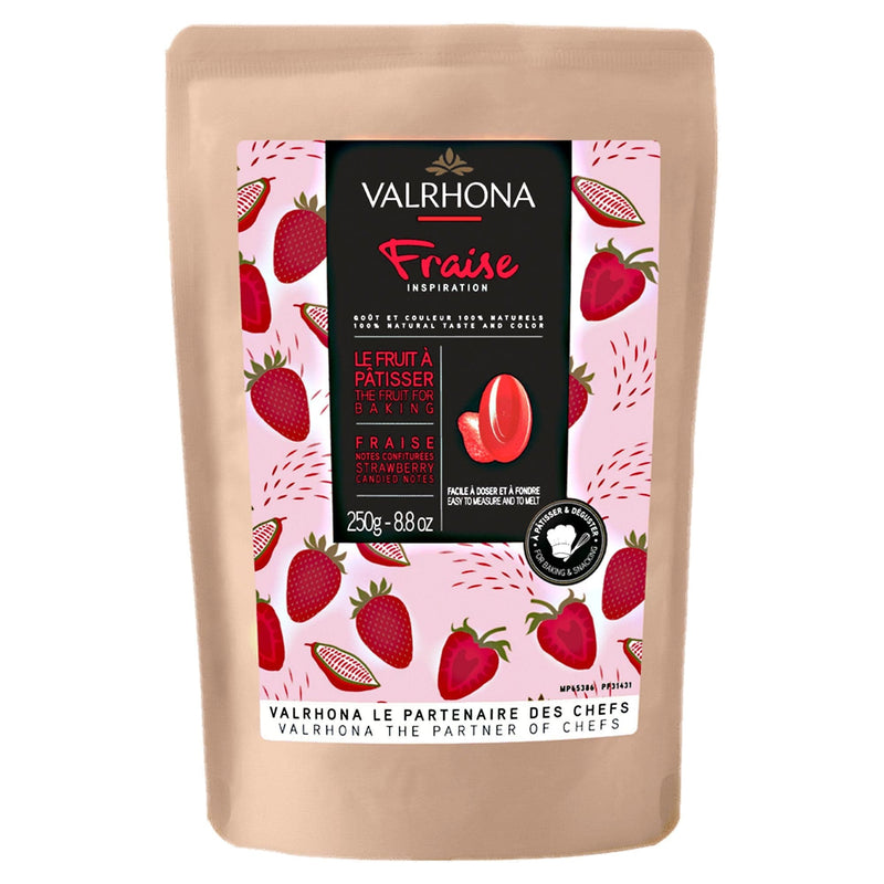 Se Valrhona Inspiration Jordbær chokolade, 250 g ✔ Kæmpe udvalg i Valrhona ✔ Meget billig fragt og hurtig levering: 1 - 2 hverdage - Varenummer: KTO-53429 og barcode / Ean: &