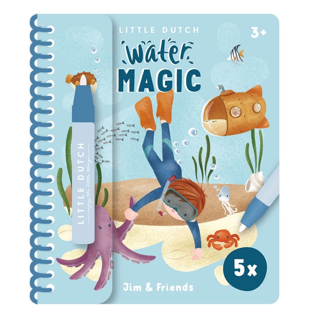 Little Dutch vand-malebog med Jim og venner til kreativ leg for børn