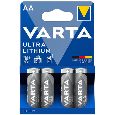Se Varta Ultra Lithium AA-batterier (4-pakke) ❤ Stort online udvalg i Varta ❤ Meget billig fragt og hurtig levering: 1 - 2 hverdage - Varenummer: ELG-40829 og barcode / Ean: '4008496680511 på lager - Udsalg på Batterier Spar op til 54% - Over 1354 kendte mærker på udsalg