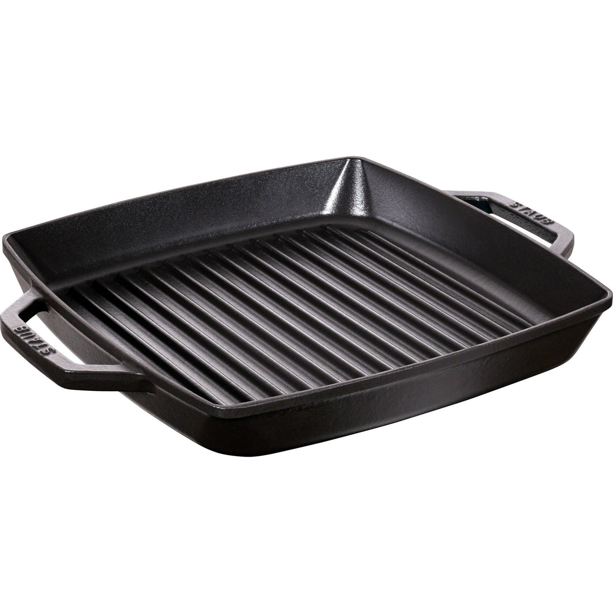 Staub Pure Grill kvadratisk grillpande på 28 cm i sort