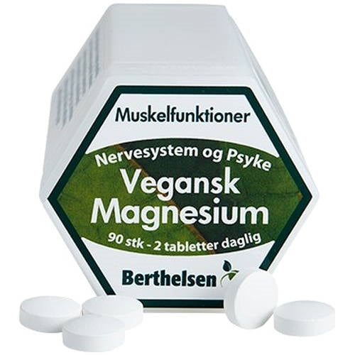 Pakke med Berthelsen vegansk magnesium, 90 tabletter