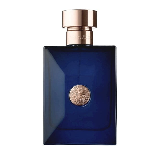 Flaske med Versace Dylan Blue eau de toilette til mænd, 200 ml