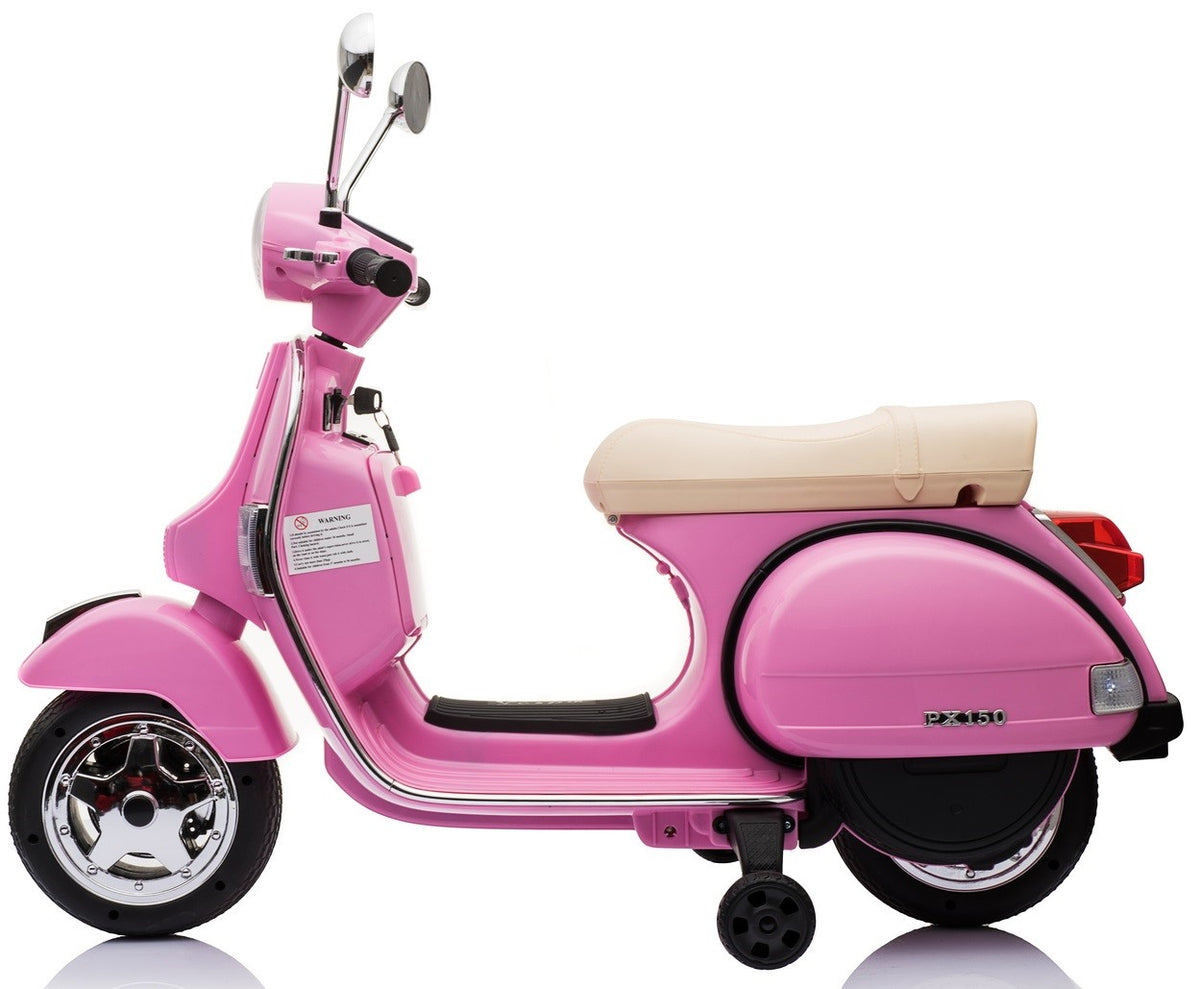 Se Vespa PX150 EL scooter 10,8V (Opgraderet udgave) Pink ✔ Kæmpe udvalg i MegaLeg - Køb online på udsalg og tilbud lige nu ✔ Billig fragt • Hurtig levering - Varenummer: MMAction-28399 og 5712548283993 på lager - Udsalg på El Motorcykler til Børn Op til 61% rabat - Mere end 1.329 populære mærker på udsalg
