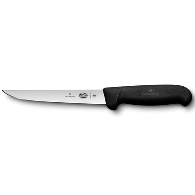 Se Victorinox Butcher's Knives Fibrox bred udbenerkniv 15 cm. ✔ Kæmpe udvalg i Victorinox ✔ Meget billig fragt og hurtig levering: 1 - 2 hverdage - Varenummer: KTO-5.6003.15 og barcode / Ean: '7611160503381 på lager - Udsalg på Udbenerkniv Spar op til 67% - Over 1300 kendte brands på udsalg
