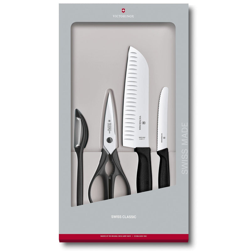 Se Victorinox Swiss Classic knivsæt 4 dele ✔ Kæmpe udvalg i Victorinox ✔ Meget billig fragt og hurtig levering: 1 - 2 hverdage - Varenummer: KTO-6.7133.4G og barcode / Ean: &