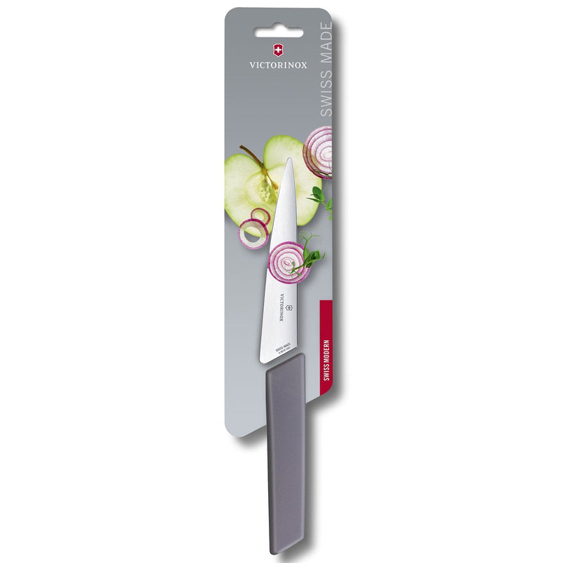Se Victorinox Swiss Modern kokkekniv 15 cm, lavendel ✔ Kæmpe udvalg i Victorinox ✔ Meget billig fragt og hurtig levering: 1 - 2 hverdage - Varenummer: KTO-6.9016.1521B og barcode / Ean: &
