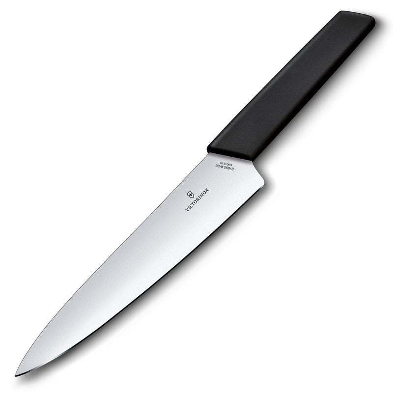 Se Victorinox Swiss Modern kokkekniv 19 cm, sort ✔ Kæmpe udvalg i Victorinox ✔ Meget billig fragt og hurtig levering: 1 - 2 hverdage - Varenummer: KTO-6.9013.19B og barcode / Ean: &