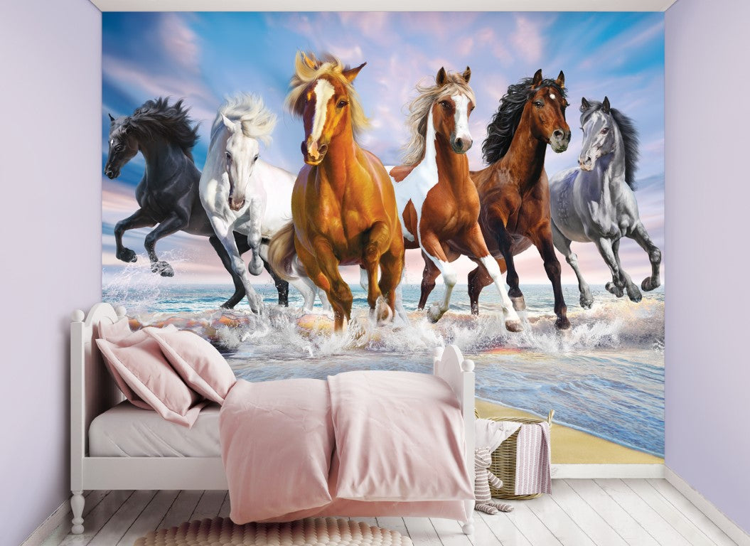 Se Vilde Heste tapet 243 x 305 cm ✔ Kæmpe udvalg i Walltastic - Køb online på udsalg og tilbud lige nu ✔ Meget billig fragt og hurtig levering - Varenummer: MMAction-19846634 og 5060107046634 på lager - Udsalg på Tapet til børneværelset Spar helt op til 73% - Over 739 kendte mærker på udsalg