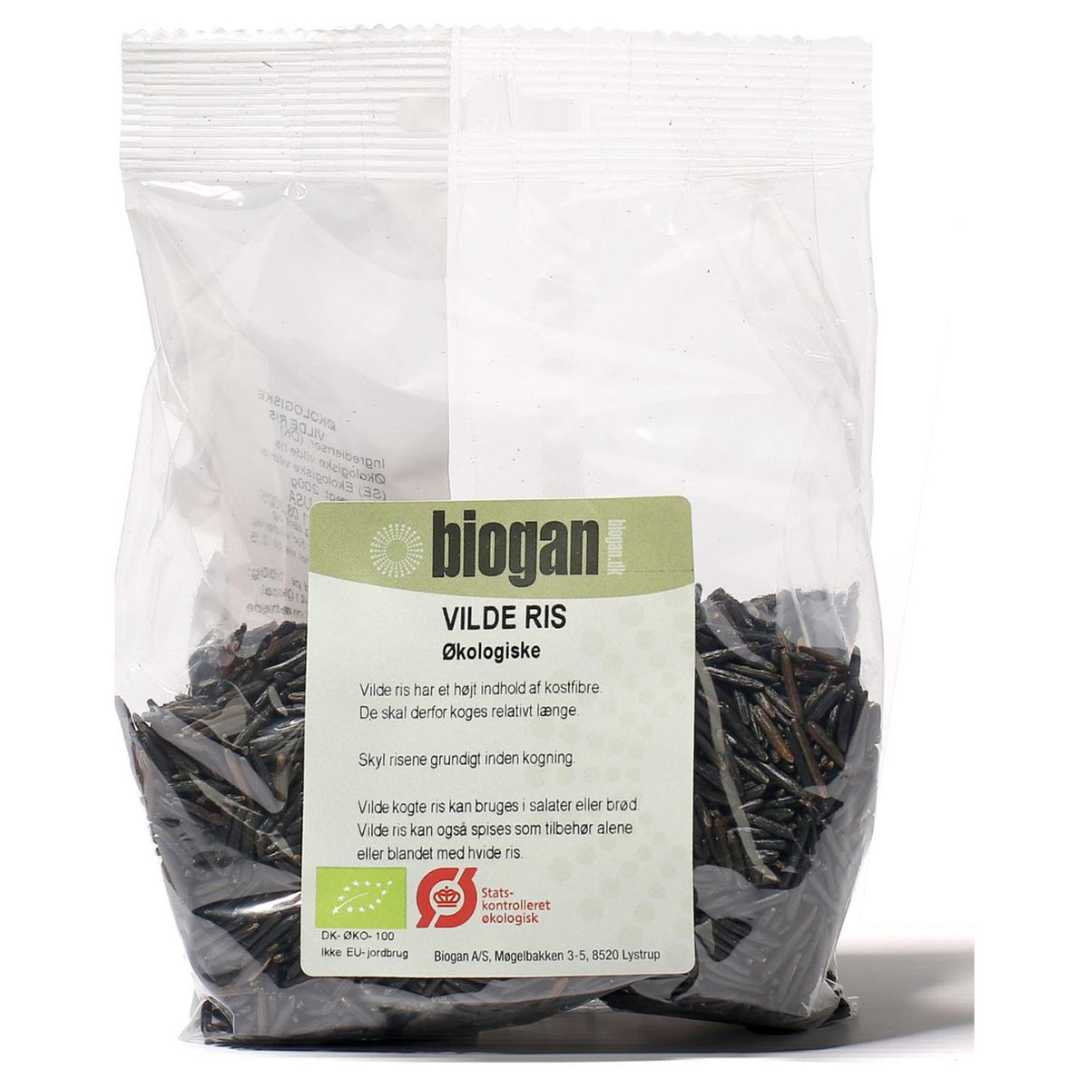 Pakke med økologiske vilde ris fra Biogan, 200 g
