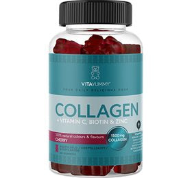 Se VitaYummy Collagen Cherry 60 gum. ✔ Kæmpe udvalg i  VitaYummy - Køb online på udsalg og tilbud lige nu ✔ Hurtig levering: 1 - 2 Hverdage samt billig fragt - Varenummer: HG-57301 og barcode / Ean: 5713918000653 på lager - Udsalg på Sundhed > > Spar op til 65% - Over 1354 design mærker på udsalg