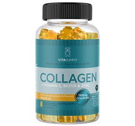 Se VitaYummy Collagen Tropical 60 gum. DATOVARE 04/2025 ✔ Kæmpe udvalg i  VitaYummy - Køb online på udsalg og tilbud lige nu ✔ Hurtig levering: 1 - 2 Hverdage samt billig fragt - Varenummer: HG-54124-1 og barcode / Ean: 5713918000639 på lager - Udsalg på Sundhed > > Spar op til 61% - Over 1354 design mærker på udsalg