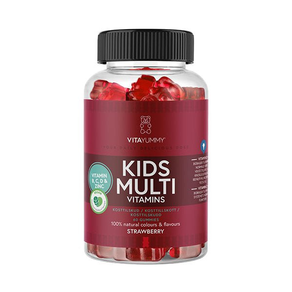 Se VitaYummy Kids Multivitamin Strawberry 60 gum. ✔ Kæmpe udvalg i VitaYummy - Køb online på udsalg og tilbud lige nu ✔ Super billig fragt og lynhurtig levering - Varenummer: Helsegrossisten-54126 og 5713918000721 på lager - Udsalg på Sundhed > Kosttilskud > Vitaminer Spar stort – op til 71% - 2.739+ mærker samlet til lave priser