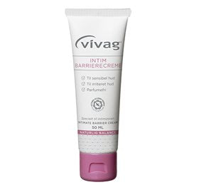 Se Vivag intim barrierecreme 50 ml. ✔ Kæmpe udvalg i Bolig Magasin - Køb online på udsalg og tilbud lige nu ✔ Meget billig fragt og hurtig levering - Varenummer: Helsegrossisten-8610 og 5701753484776 på lager - Udsalg på Personlig pleje > Cremer > Spar stort – op til 59% - Eksklusivt udsalg på over 2.739 mærker