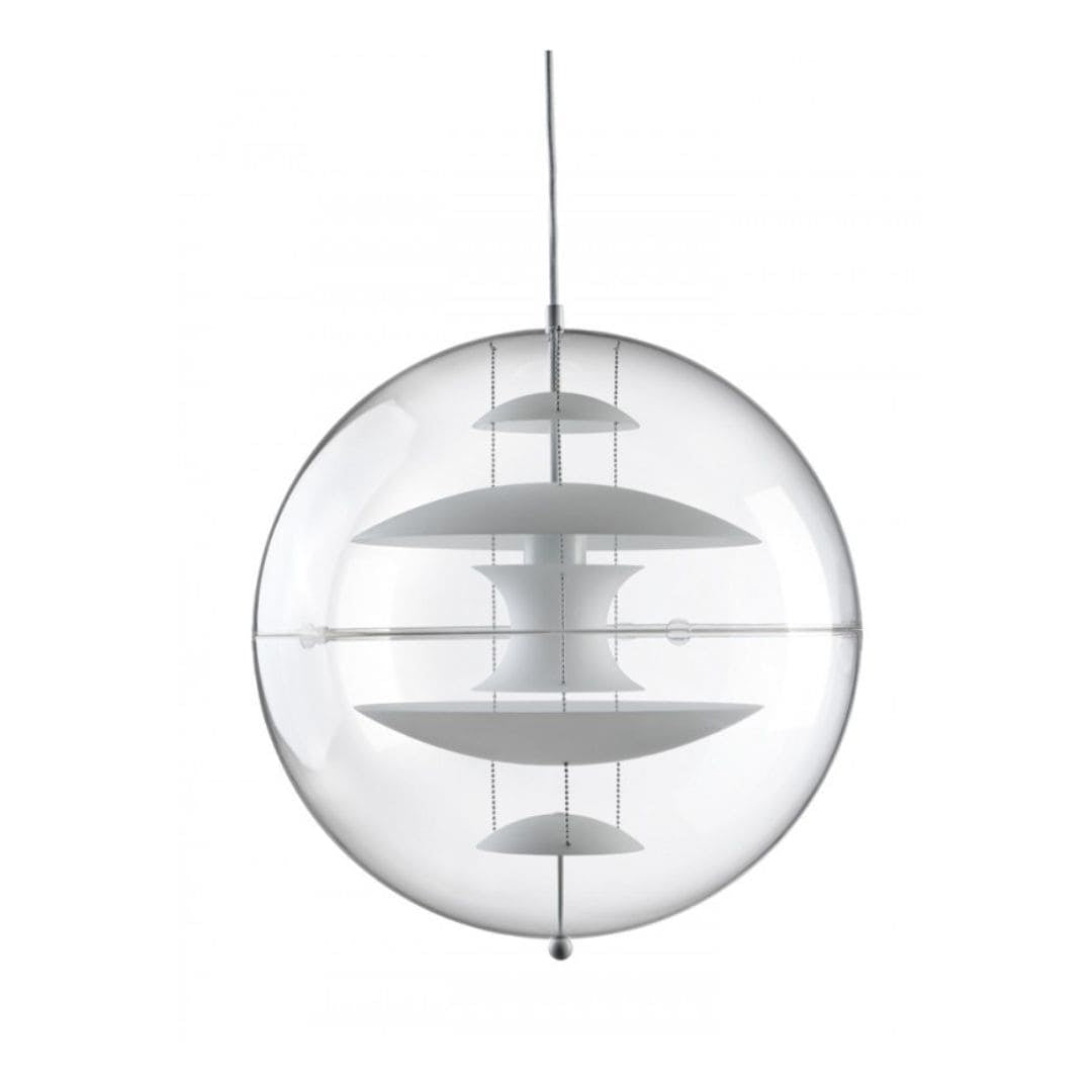 VP Globe 40 pendel i glas med kuglerund skærm fra Verpan