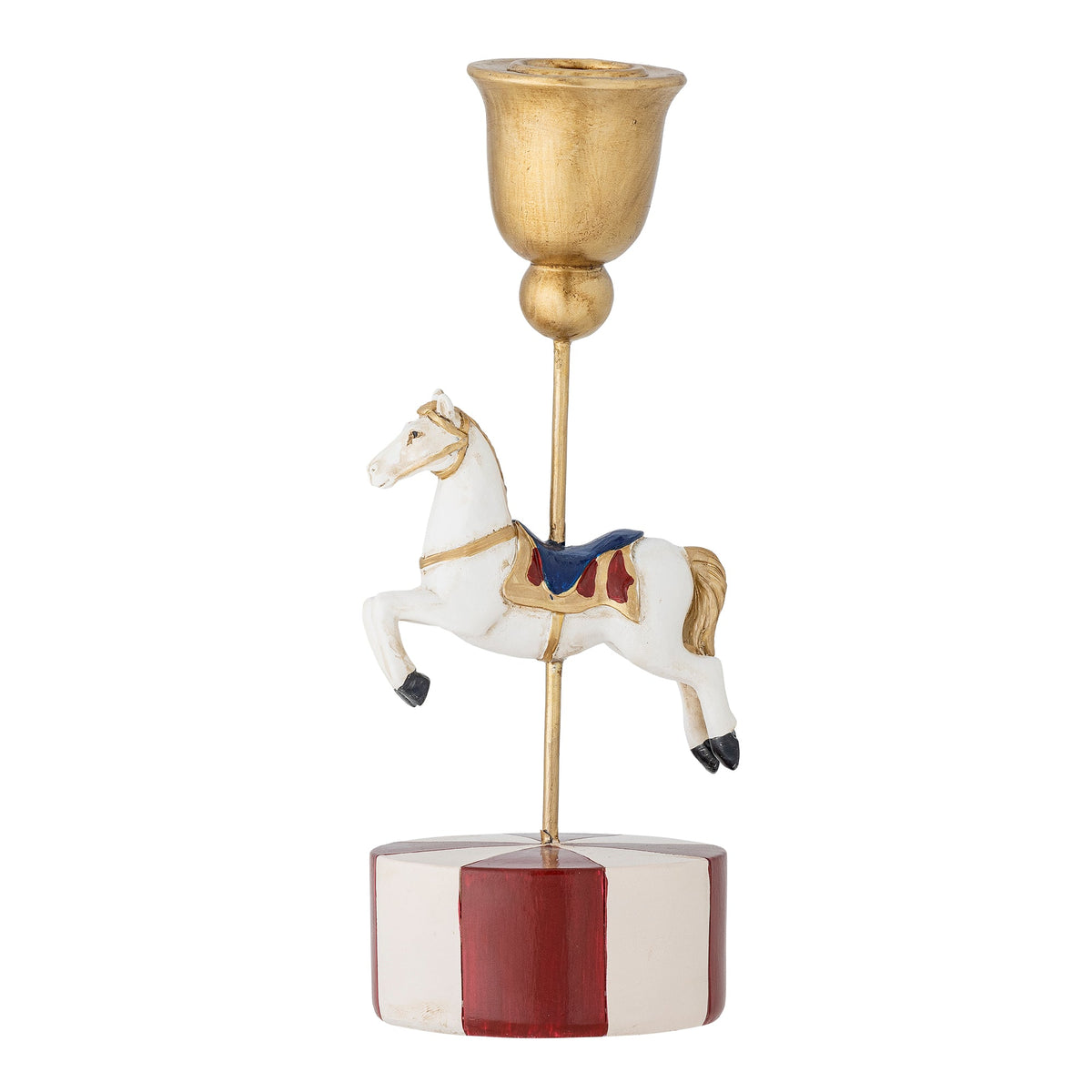 Merry-go-round lysestage i multifarvet polyresin fra Bloomingville