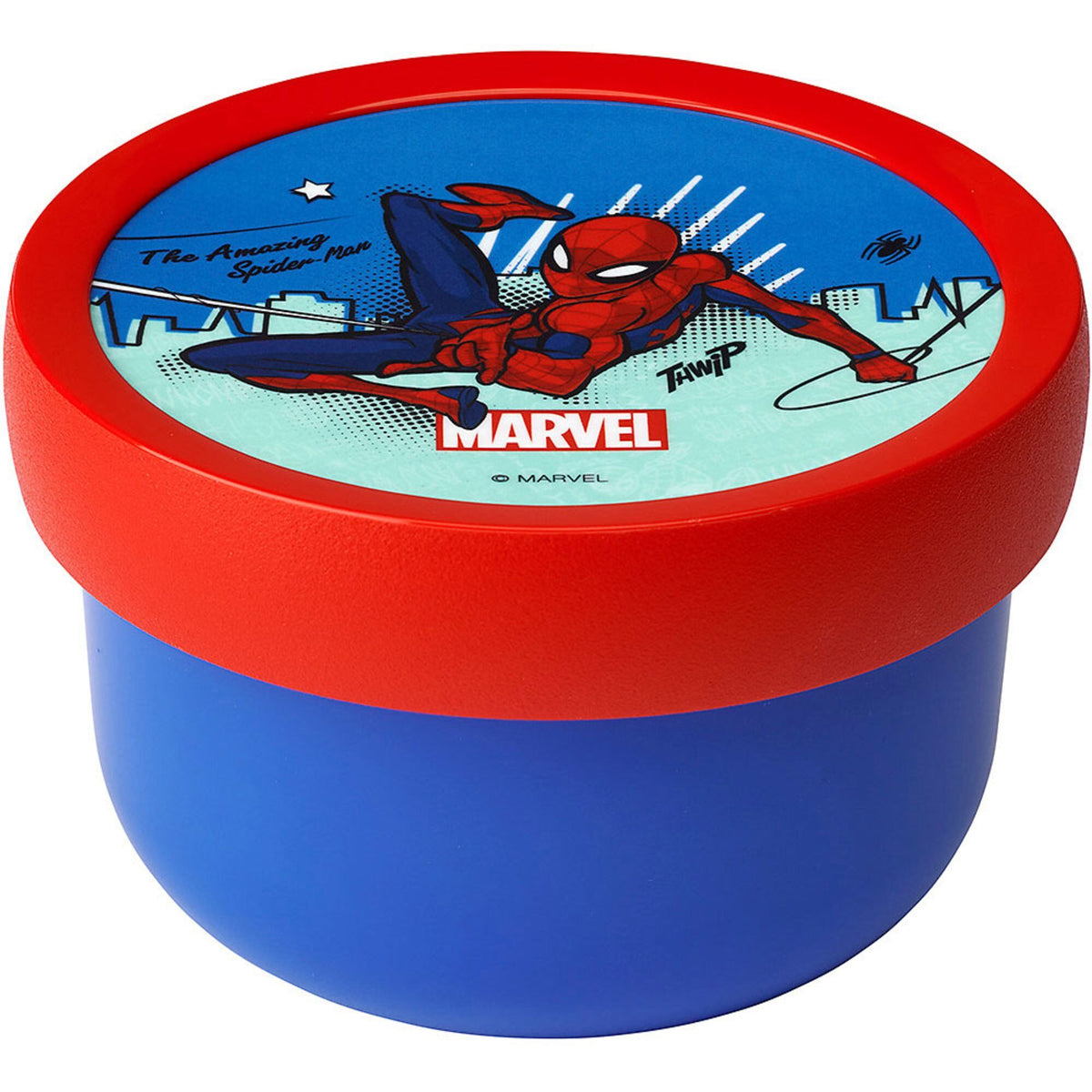 Mepal Campus madkasse på 300 ml med Spiderman-motiv og gaffel