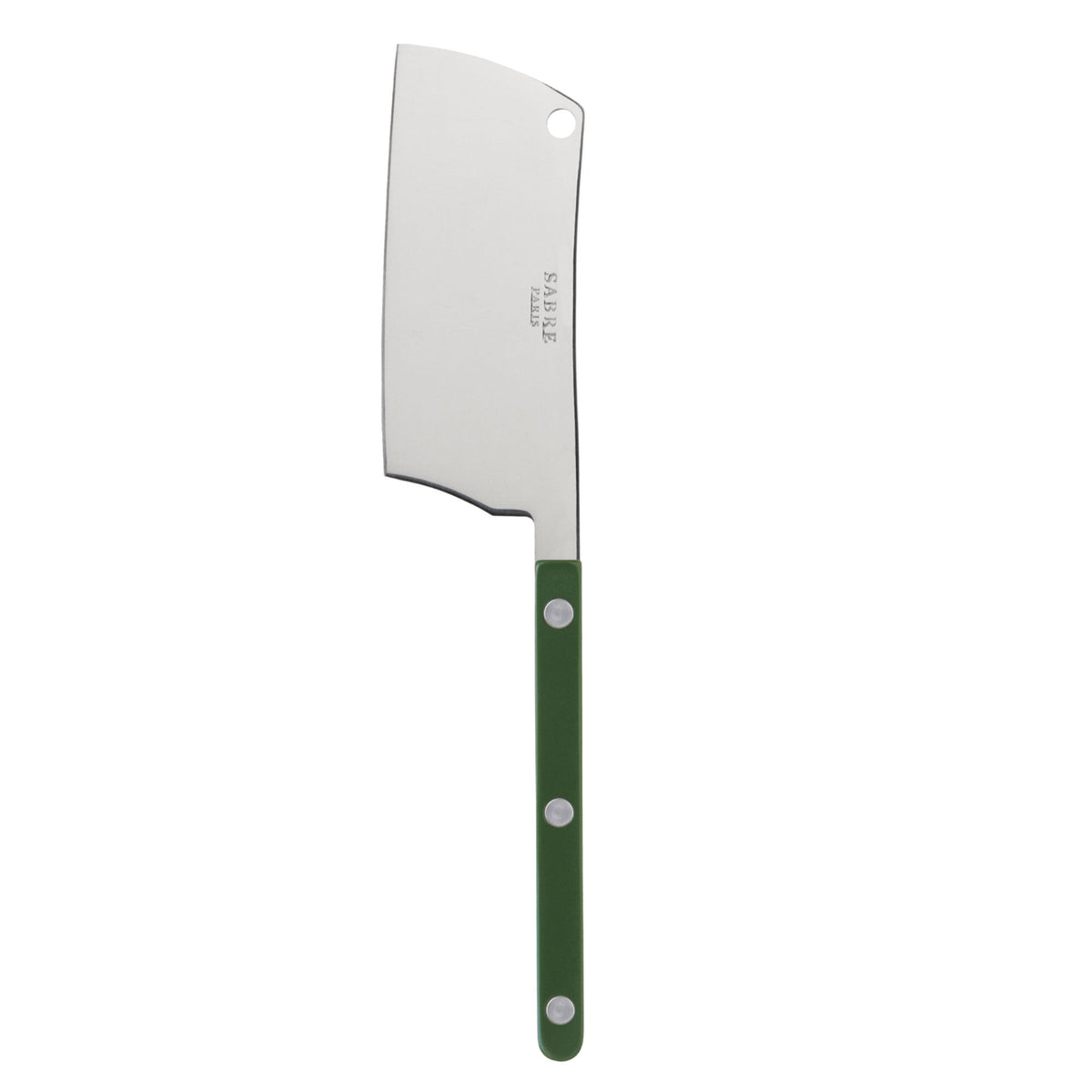 Grøn ostekniv fra Sabre Paris i serien Bistrot Solid