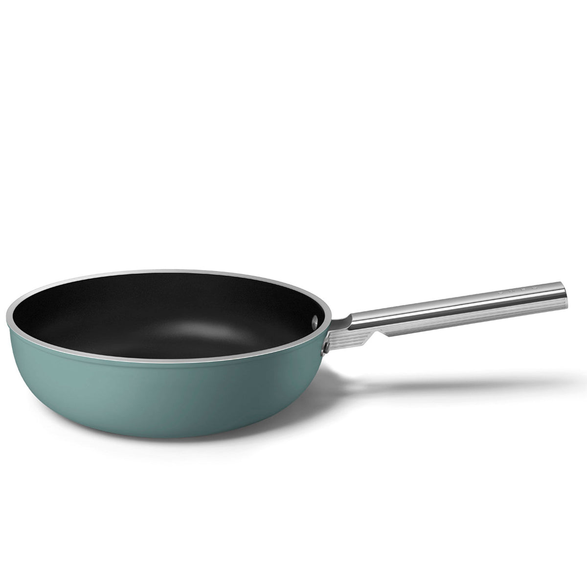 Smeg wokpande på 30 cm i farven emerald green