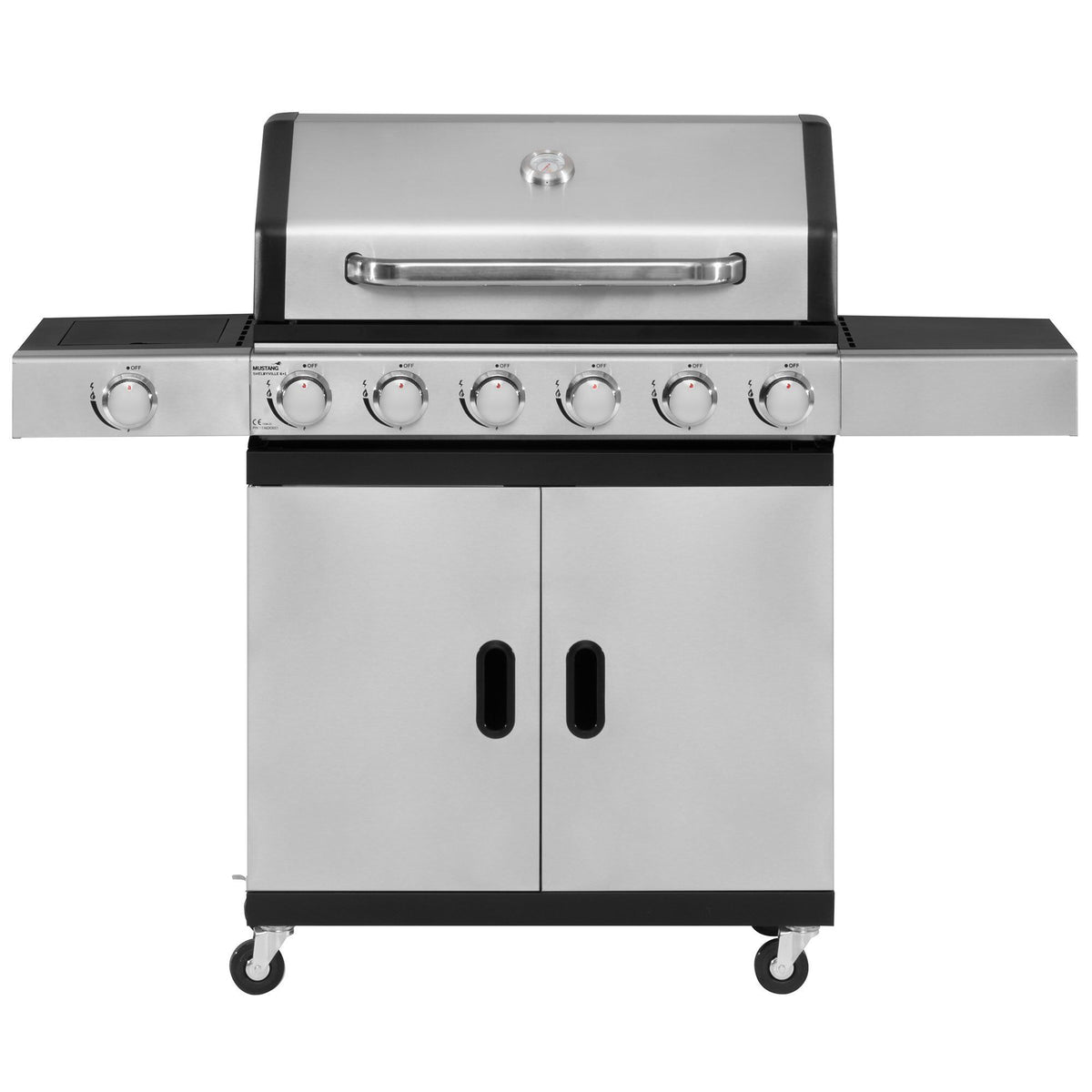 Mustang Shelbyville 6+1 gasgrill med seks hovedbrændere og sidebrænder
