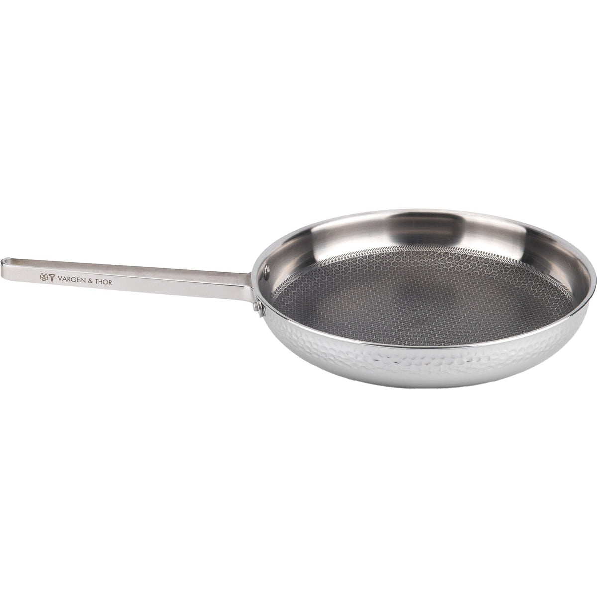 Vargen & Thor Modell Mb stegepande Ø28 i rustfrit stål med hamret yderside