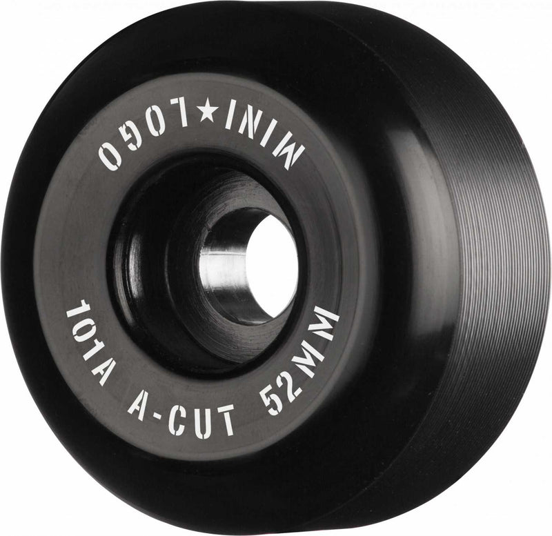 Mini Logo Skateboard Hjul A-cut "2" 52mm 101A Black 4-pak 52mm